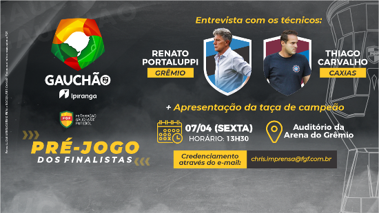 TRANSMISSÃO GRENAL AO VIVO HOJE (21/04): Assista GRÊMIO X INTER pelo  BRASILEIRÃO